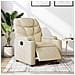 Poltrona Elettrica Reclinabile Crema in Tessuto - Foto miniatura 2