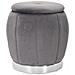 Pouf Mf356 - Grigio - Legno - 43x43x43 Cm - Foto miniatura 1