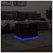 Lusso Casadino -  Tavolino Da Soggiorno Con Luci Led Rovere Fumo 50x49x40 Cm - Foto miniatura 4