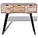 Lusso Casadino -  Tavolo Consolle Con 3 Cassetti In Legno Di Recupero Di Teak - Foto miniatura 1
