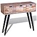 Lusso Casadino -  Tavolo Consolle Con 3 Cassetti In Legno Di Recupero Di Teak - Foto miniatura 5