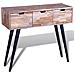 Lusso Casadino -  Tavolo Consolle Con 3 Cassetti In Legno Di Recupero Di Teak - Foto miniatura 6