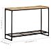 Tavolo Consolle 110x35x75 Cm In Legno Massello Di Mango - Foto miniatura 6