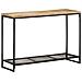 Tavolo Consolle 110x35x75 Cm In Legno Massello Di Mango - Foto miniatura 7