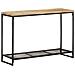 Tavolo Consolle 110x35x75 Cm In Legno Massello Di Mango - Foto miniatura 8