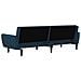 Divano Letto a 2 Posti Blu in Velluto - Foto miniatura 8