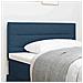 Testata letto design linee blu 90 cm in tessuto - Foto miniatura 2