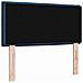 Testata letto design linee blu 90 cm in tessuto - Foto miniatura 6