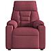 Poltrona Elettrica Reclinabile Rosso Vino in Tessuto - Foto miniatura 5