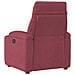 Poltrona Elettrica Reclinabile Rosso Vino in Tessuto - Foto miniatura 7
