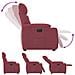 Poltrona Elettrica Reclinabile Rosso Vino in Tessuto - Foto miniatura 8