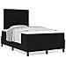 Letto a Molle Box con Materasso Nero Piccolo Matrimoniale in Tessuto - Foto miniatura 4