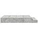 Struttura Letto con Contenitore Grigio Cemento 160x200 cm - Foto miniatura 8