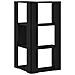 Libreria Angolare a 3 Ripiani Rovere Nero 50x50x102 cm Legno Ingegnerizzato - Foto miniatura 4