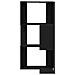 Libreria Angolare a 3 Ripiani Rovere Nero 50x50x102 cm Legno Ingegnerizzato - Foto miniatura 5