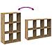 Libreria Divisorio Rovere 69,5x29x103,5 cm in Truciolato - Foto miniatura 9