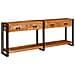 Tavoli consolle Altro 2 pcs Marrone Legno massello di acacia - Foto miniatura 3