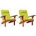 Cuscino per Sedia 2 pcs Verde acceso 58 x 77 x 4.5 cm - Foto miniatura 1
