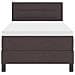Letto a molle con materasso Marrone Scuro 90 x 190 cm Tessuto - Foto miniatura 9