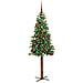 Albero di Natale snodato con 150 LED con supporto Verde 150 cm - Foto miniatura 3
