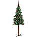 Albero di Natale snodato con 150 LED con supporto Verde 150 cm - Foto miniatura 6