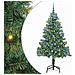 Albero di Natale con 300 LED con supporto Verde 180 cm PVC - Foto miniatura 1
