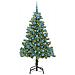 Albero di Natale con 300 LED con supporto Verde 180 cm PVC - Foto miniatura 3