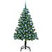 Albero di Natale con 300 LED con supporto Verde 180 cm PVC - Foto miniatura 4