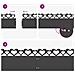 Bordure per prato 30 pcs Nero 103 x 0,05 x 22 cm Acciaio - Foto miniatura 9