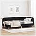 Cornice del letto ad angolo Nero 90 x 190 cm Tessuto - Foto miniatura 2