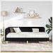 Cornice del letto ad angolo Nero 90 x 190 cm Tessuto - Foto miniatura 4
