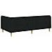 Cornice del letto ad angolo Nero 90 x 190 cm Tessuto - Foto miniatura 9
