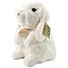 Peluche Coniglio 18cm Realista Ultra Morbido In Materiale Riciclato Ecologico, Bianco - Foto miniatura 1
