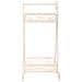 Carrello A 2 Ripiani Per Pentole In Ferro Battuto Bianco 40x34x76 - Foto miniatura 2