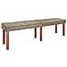 panchina Naturale 160 x 35 x 45 cm Legno di mango massello - Foto miniatura 1
