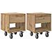 Comodino 2 pcs Rovere artigianale 40,5 x 40 x 48 cm - Foto miniatura 1