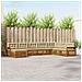 Set divani 8 pcs Naturale e Beige Legno di Acacia Massello - Foto miniatura 2