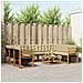 Set di divani da esterno con cuscino 10 pcs Naturale e Beige - Foto miniatura 2