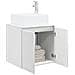 Mobile Lavabo da Parete Bianco Lucido 53 x 35 x 63 cm - Foto miniatura 2