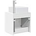 Mobile Lavabo da Parete Bianco Lucido 53 x 35 x 63 cm - Foto miniatura 4