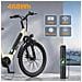 Bicicletta Elettrica 26 Pollici S600 Batteria Rimovibile 36V13Ah Shimano 7 Velocità 250W 25KM /H Autononomia 30-60km E-Bike con Portapacchi Posteriore Beige - Foto miniatura 2