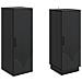 Set di armadi 2 pcs Nero Legno ingegnerizzato - Foto miniatura 3