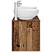 Set di mobili per il bagno 3 pz Legno antico - Foto miniatura 3