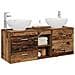 Set di mobili per il bagno 3 pz Legno antico - Foto miniatura 9