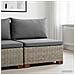 Divano Medio con Cuscini GENDT Rattan naturale Grigio Kubu - Foto miniatura 2