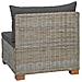 Divano Medio con Cuscini GENDT Rattan naturale Grigio Kubu - Foto miniatura 5