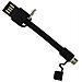 Mini Cavo Usb Reversibile 10cm Tablet / smartphone Ricarica + Sincro Nero - Foto miniatura 5