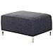 Pouf Poggiapiedi Ottomano In Tessuto Grigio Oslo - Foto miniatura 18