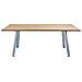 Saltus - Tavolo Da Giardino In Alluminio E Teak Riciclato - Foto miniatura 2