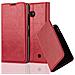 Custodia Compatibile Con Nokia Lumia 550 In Rosso Mela - Coperchio Protettiva Con Chiusura Magnetica, Funzione Stand E Tasca Per Le Carte - Foto miniatura 3